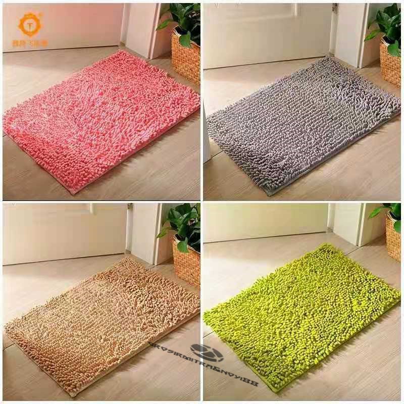 Keset Kaki Cendol 40X60CM Doff Microfiber PREMIUM QUALITY Kain Anti Slip Alas Kaki Lantai Bulu Kamar