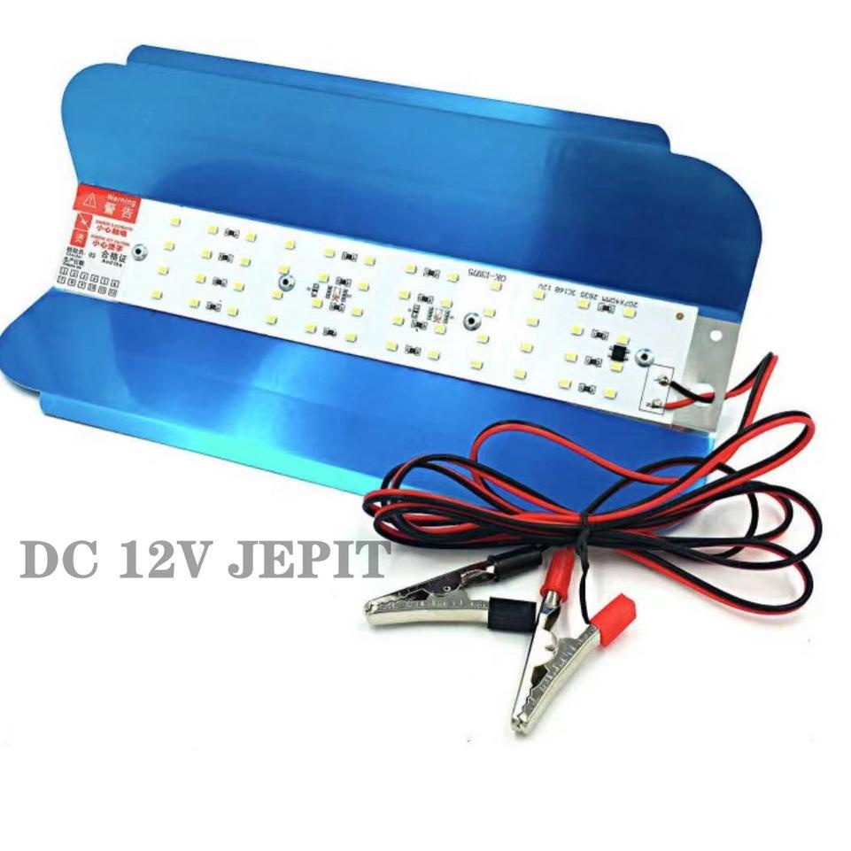 LAMPU JALAN 50W 12V DC PJU /SUNLAMP JEPIT AKI