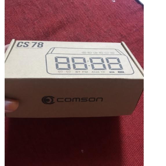 PROMO BESAR (zzq-288) Speaker Portable Bluetooth dengan Alarm dan Jam Digital Comson CS78