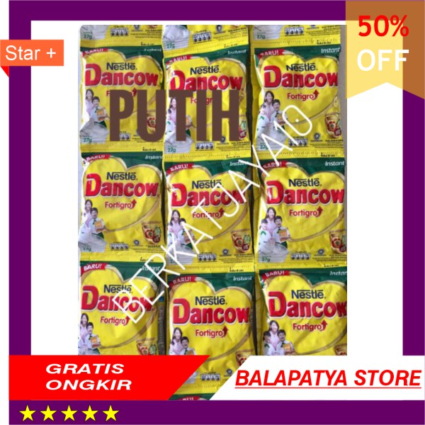 

40 OFF KHUSUS HARI INI !!! Susu Dancow fortigo sachet putih Instant 27 gr