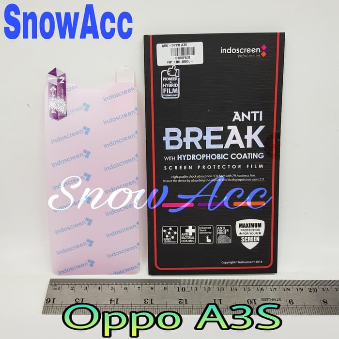 ANTI GORES INDOSCREEN ANTI BREAK OPPO A3S