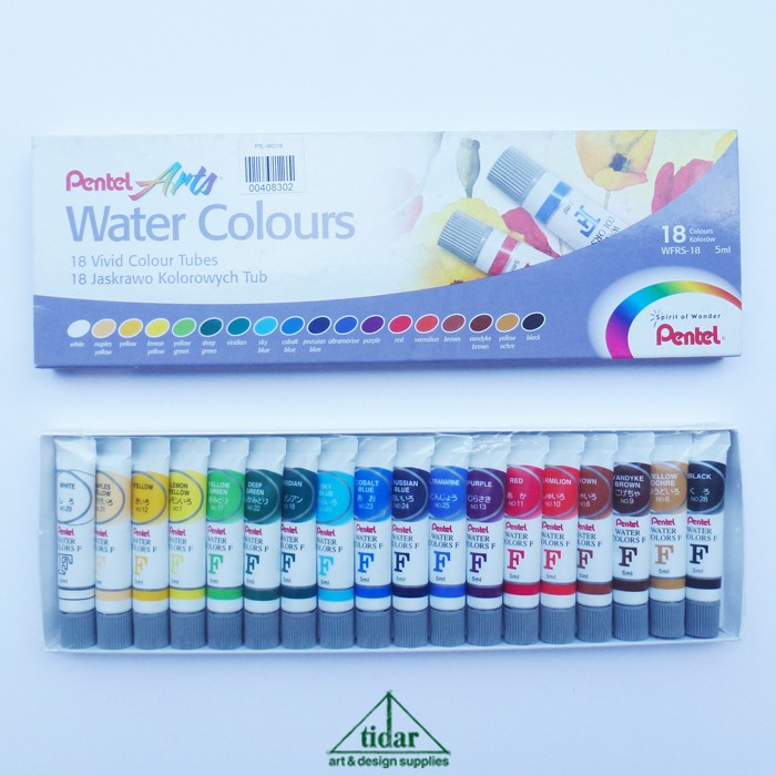 

Cat Air / Pentel Arts Watercolour / Watercolor Set 18 x 5 ML Tube