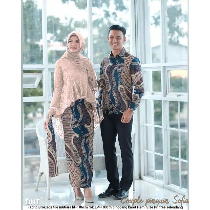 KHANSABATIK [ADA JUMBO] TERMURAH! BATIK KEBAYA COUPLE TERBARU PASANGAN JAWA 4 BROKAT Kebaya Tunangan Lamaran