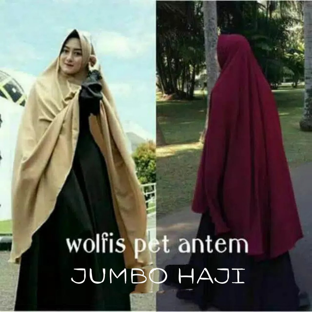 khimar super JUMBO HAJI Wolfis premium