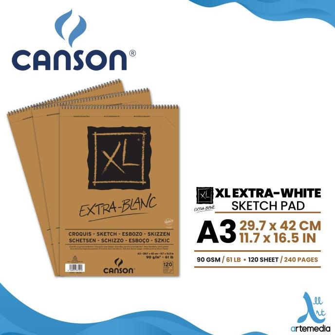

Canson A3 XL Sketch Extra White Pad ---READY---