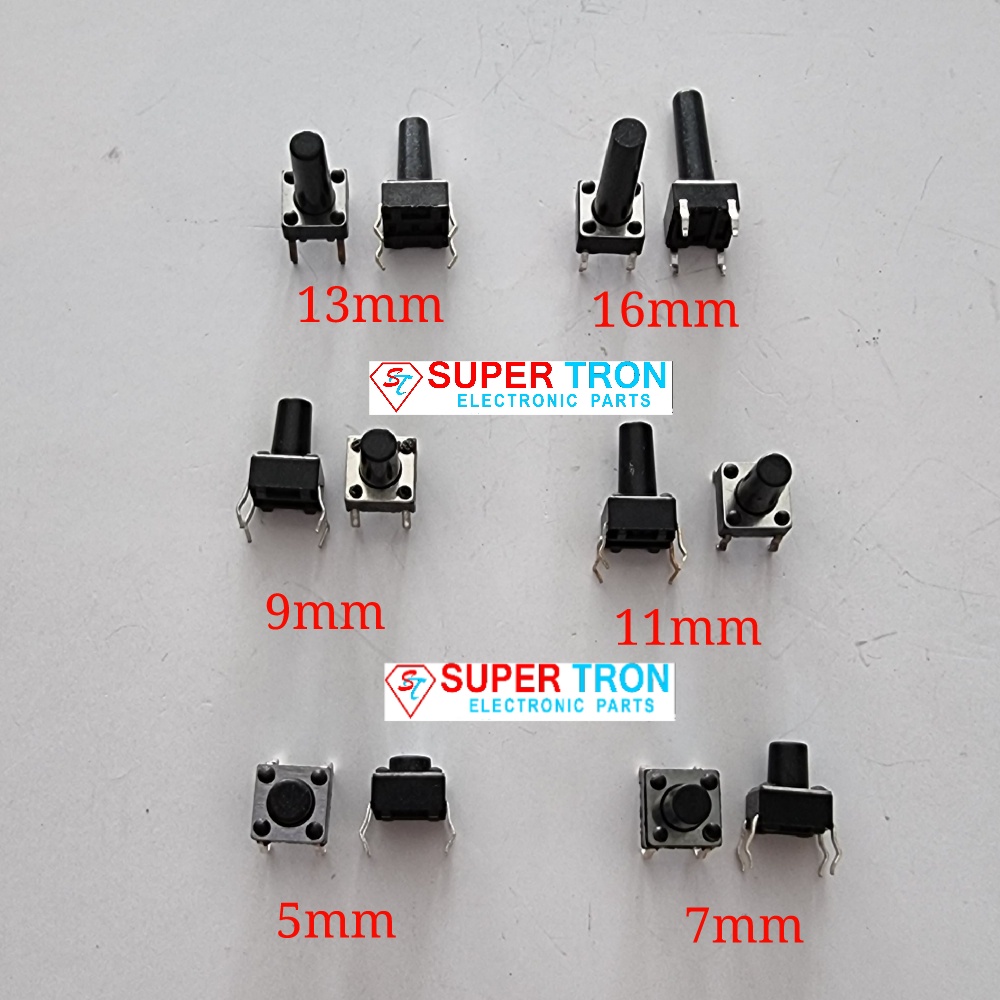 Tactile Tact Switch 6x6 4pin - 10pcs