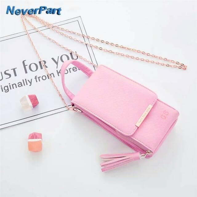 Dompet Rantai HPO Pretty wallet wanita BISA COD