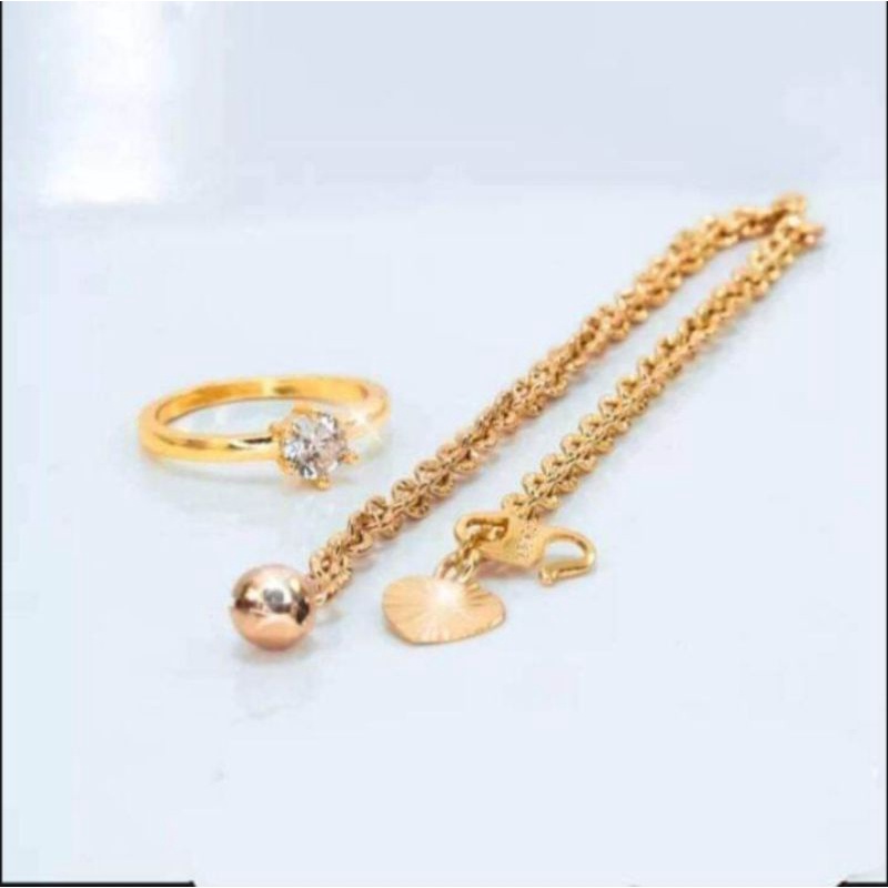 gelang nuri free cincin promo anti karat 24k