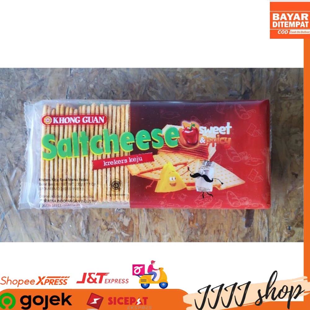 

Khong Guan Biskuit Saltcheese Sweet and Spicy Krekers Keju 200gr