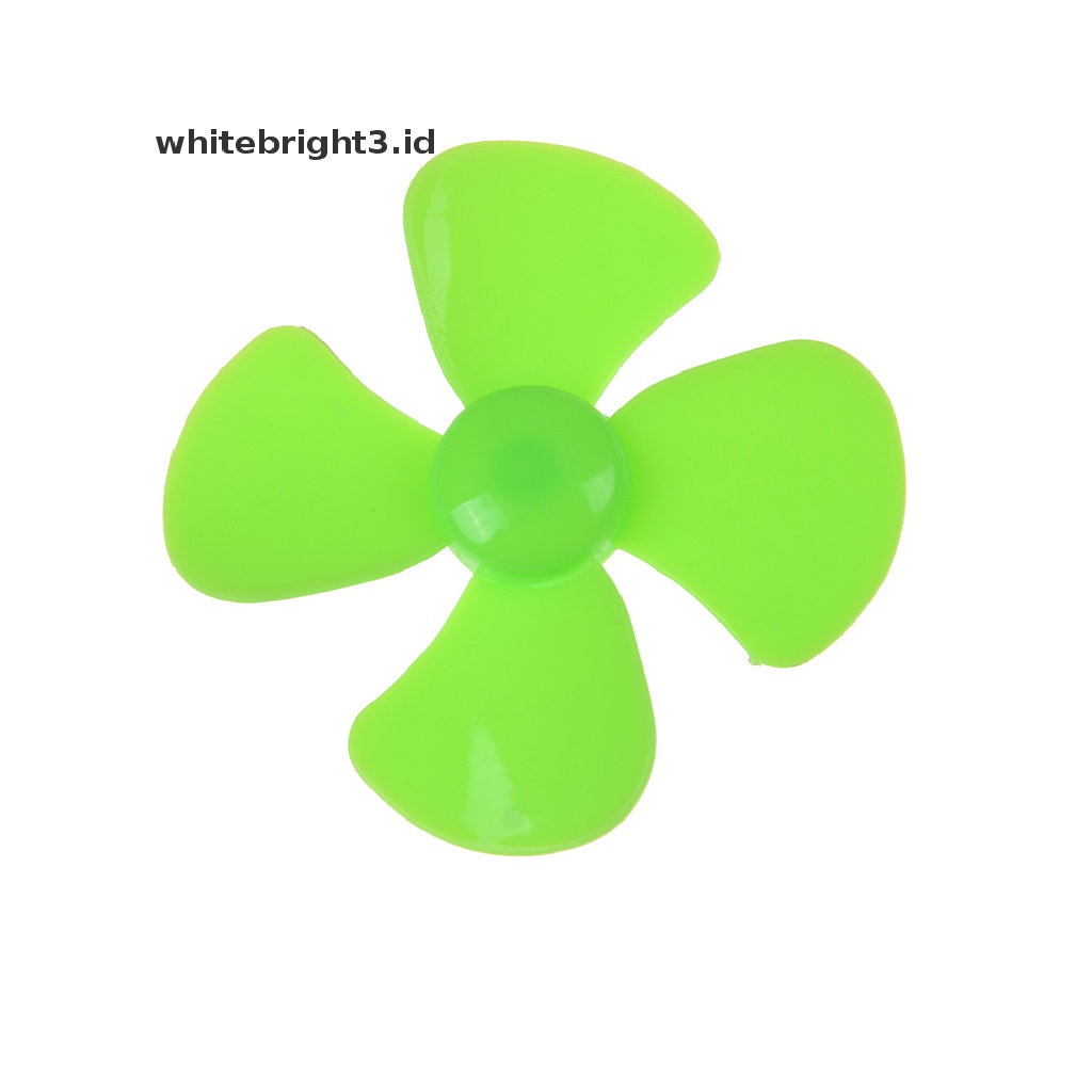 (whitebright3.id) 6pcs Baling Baling Plastik ABS 4 Bilah Ukuran 2mm X 56mm