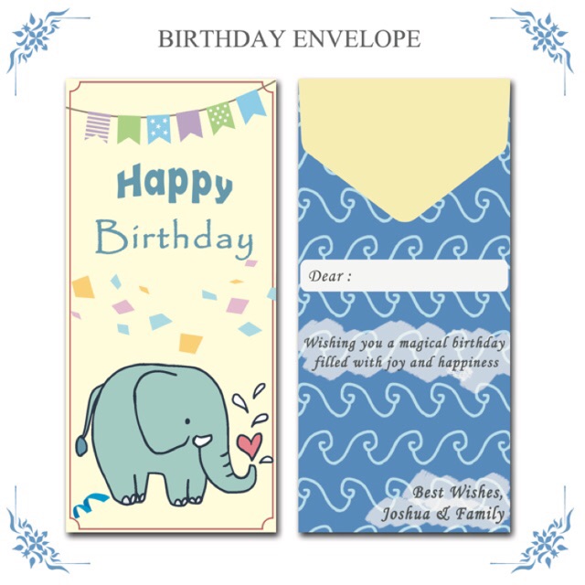 

AMPLOP ULANG TAHUN (3pcs) BIRTHDAY ENVELOPE ANGPAO ULTAH