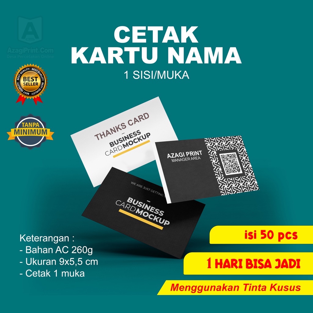 

Cetak Kartu Nama 1 sisi/muka isi (50)