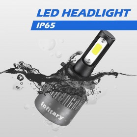 INFITARY Lampu Mobil Headlight LED H4/HB2/9003 COB 2 PCS - Black