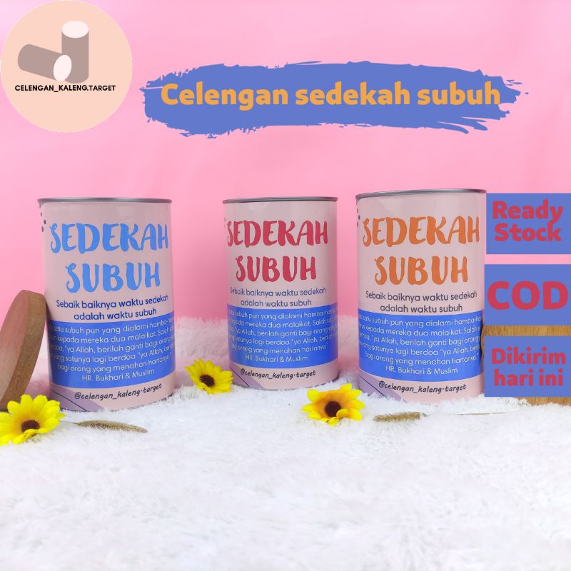 Jual Celengan kaleng celengan sedekah subuh celengan viral | Shopee