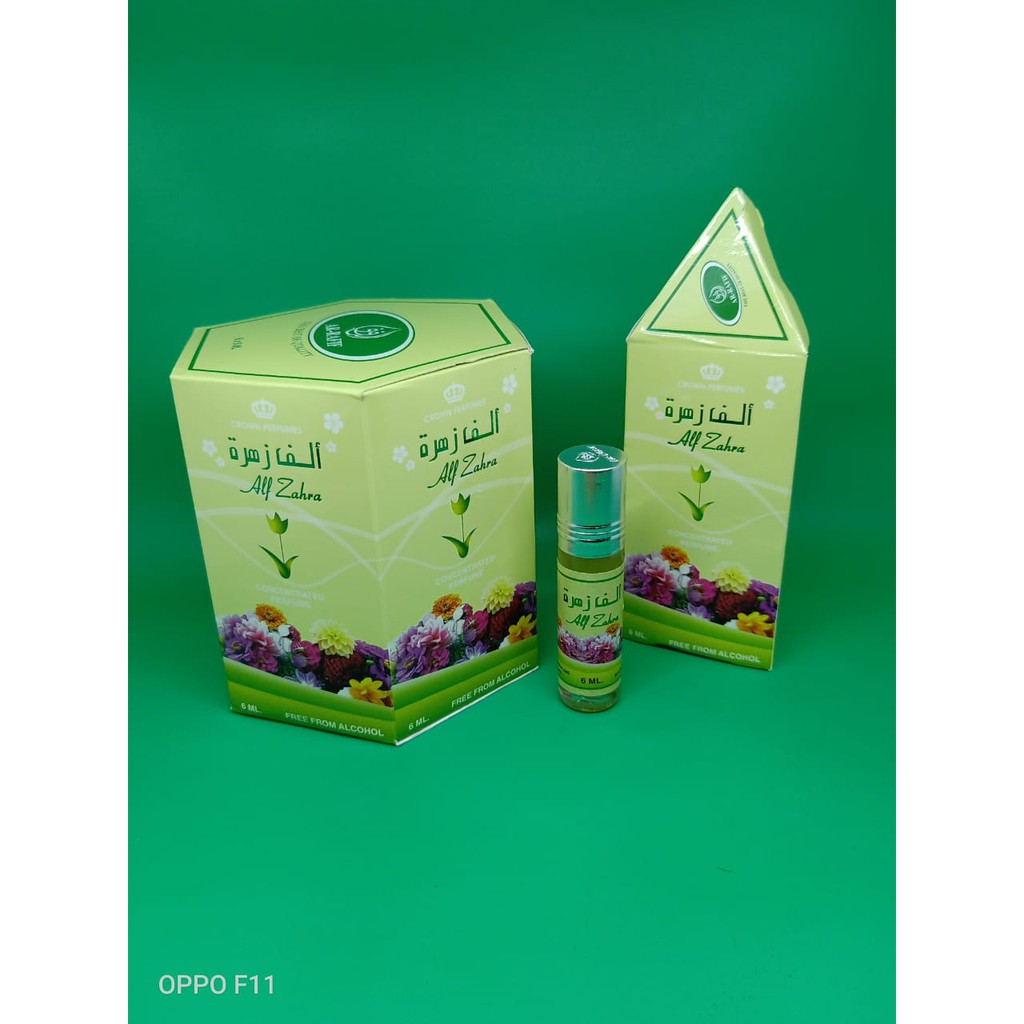 parfum roll ar rafif arafif alf zahra 1000 bunga 6ml non alkohol