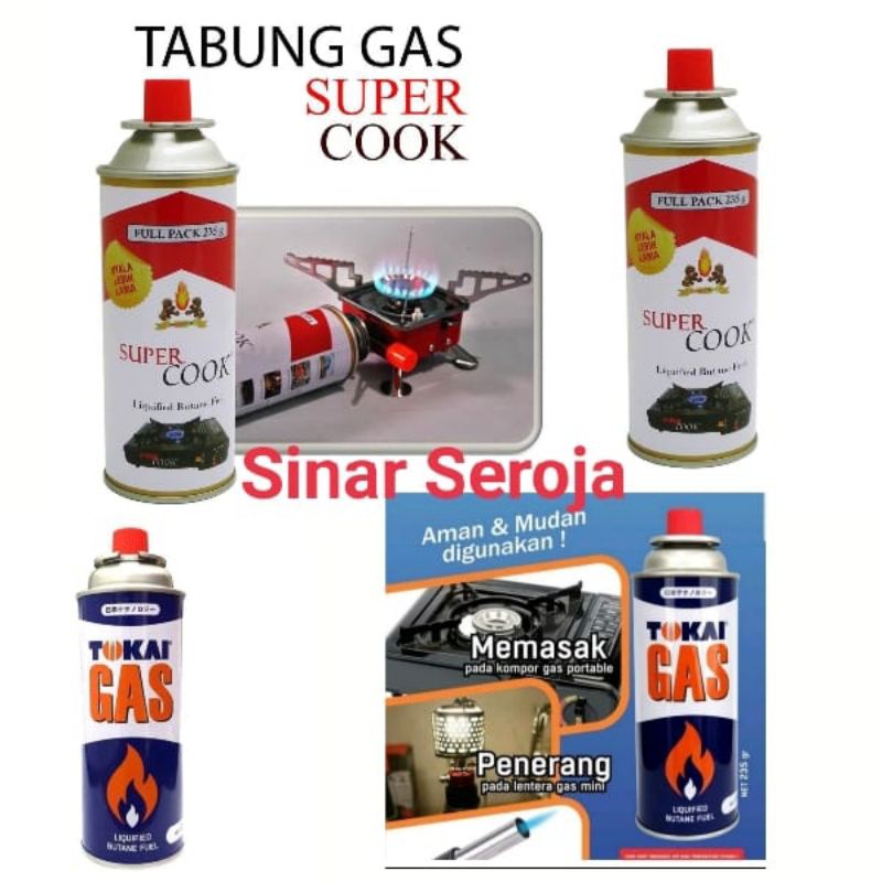 Gas Kaleng TOKAI / SUPER COOK / CULINARIA Tabung Portable