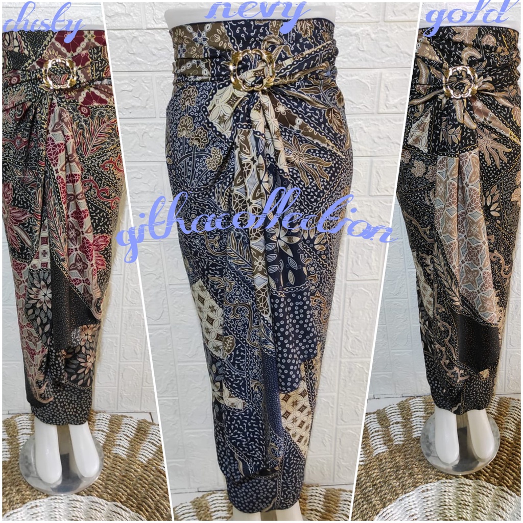 ROK LILIT BATIK BAWAHAN KEBAYA WISUDA PAYA SILVER MODERN