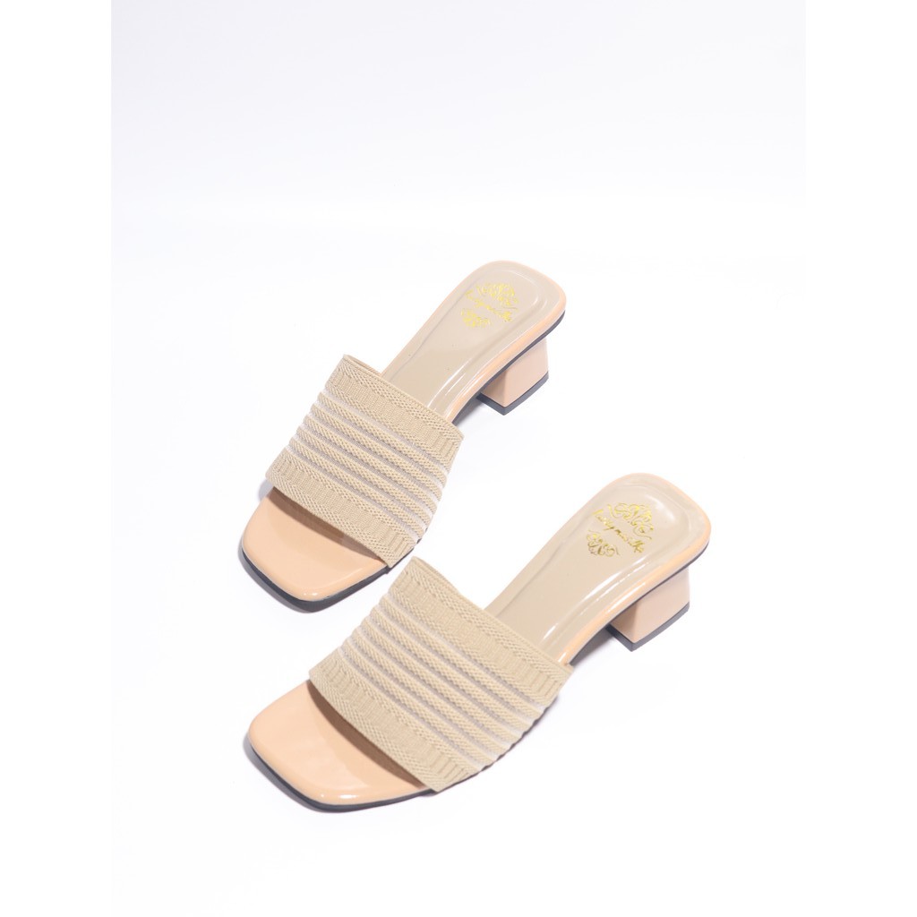 Sandal Hak Tahu Wanita Rajut Import JL03
