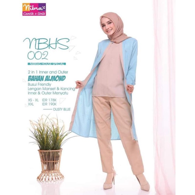 Nibras Tunik Blouse Baju Atasan