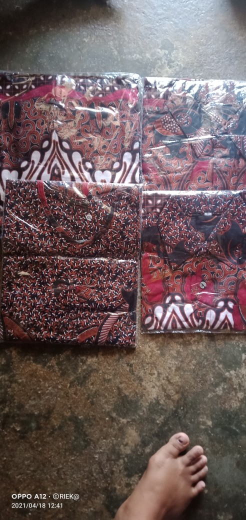 Maura Couple - Sania Ruffle Batik Couple Batik Nusantara Ori Ndoro Jowi Dnt Garansi Termurah