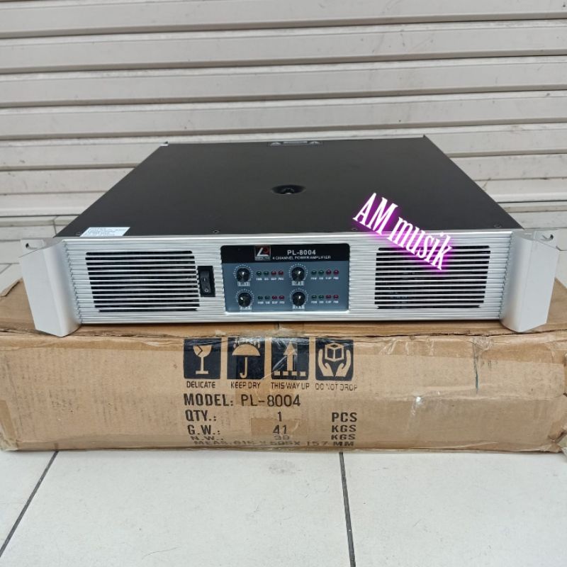 POWER AMPLI PASLINE PL8004 POWER 4 CHANNEL ORIGINAL PL-8004