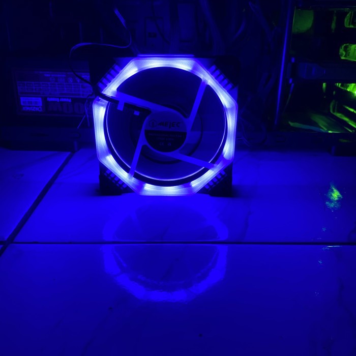 Andromeda L-03 Fan Casing 12CM Mejec Double LED RING - Fan Case 12 cm Led