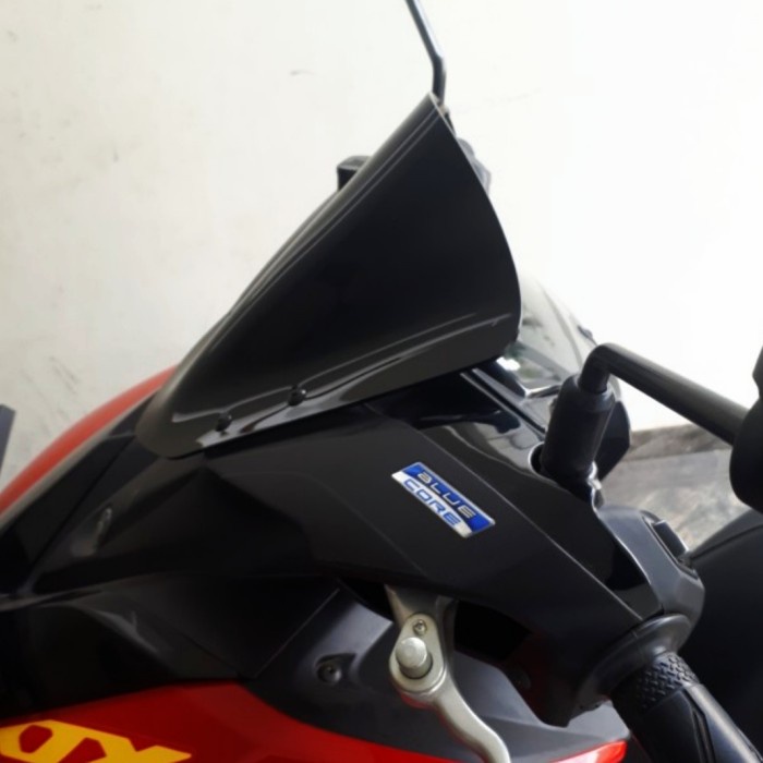 windshield aerox 155 connected black visor sectbill aerox hitam  new aerox mika kaca windshield