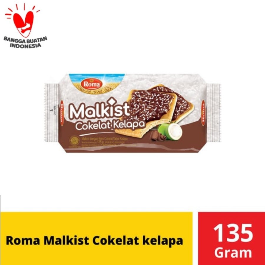 

ROMA MALKIST COKLAT KELAPA 135G