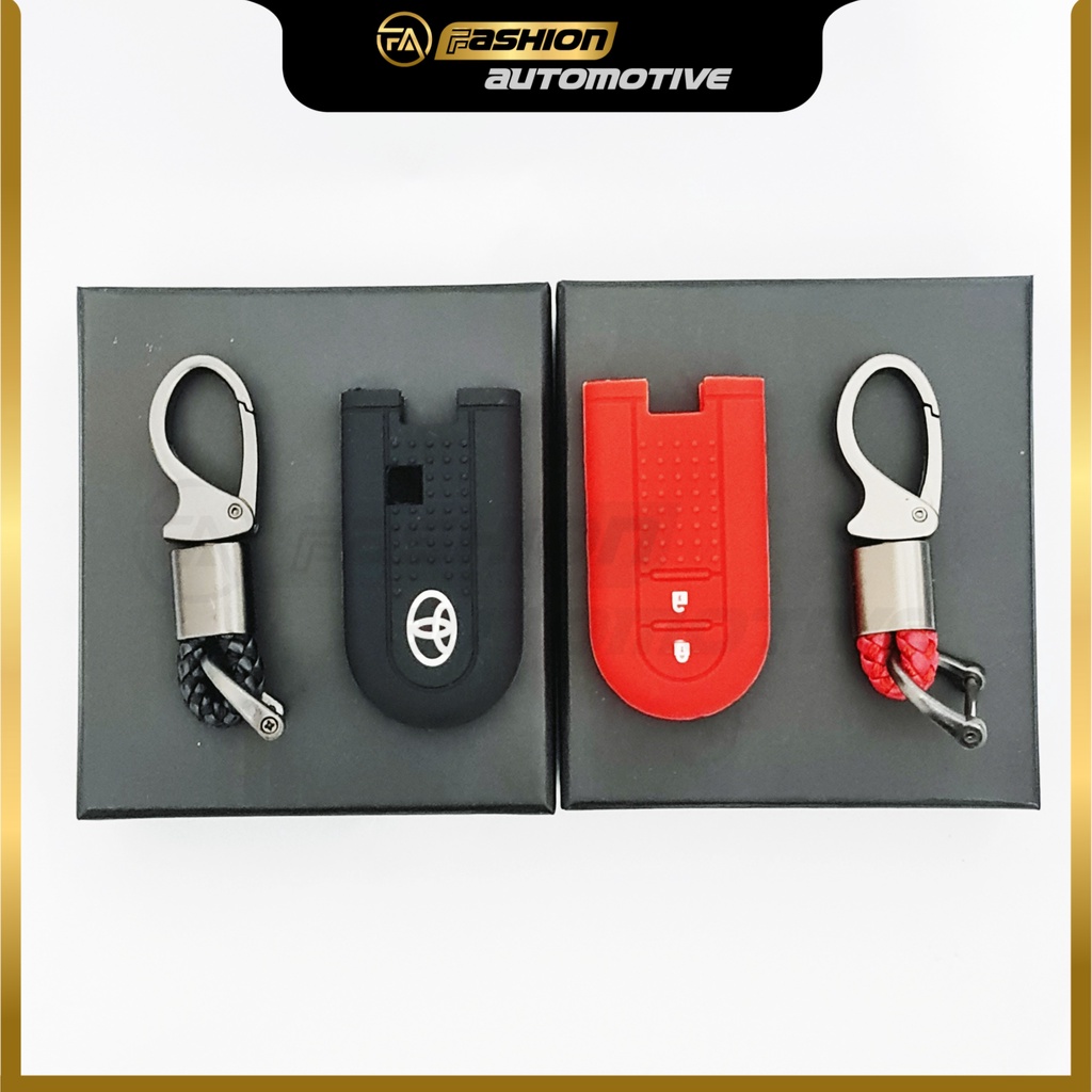 Silicone Kunci Mobil Toyota All New Rush 2018-2021 + Gantungan Kunci