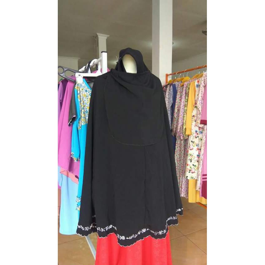 Jilbab wolfis cadar bordir