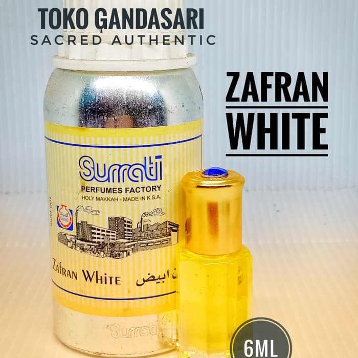 SURRATI ZAFRAN WHITE 6ml zafron jafaron putih surati bibit parfum