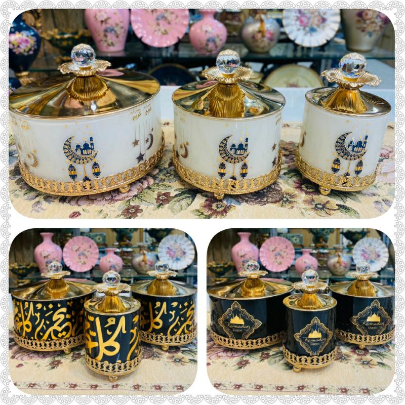 set 3 toples turki, toples kue lebaran packing kayu