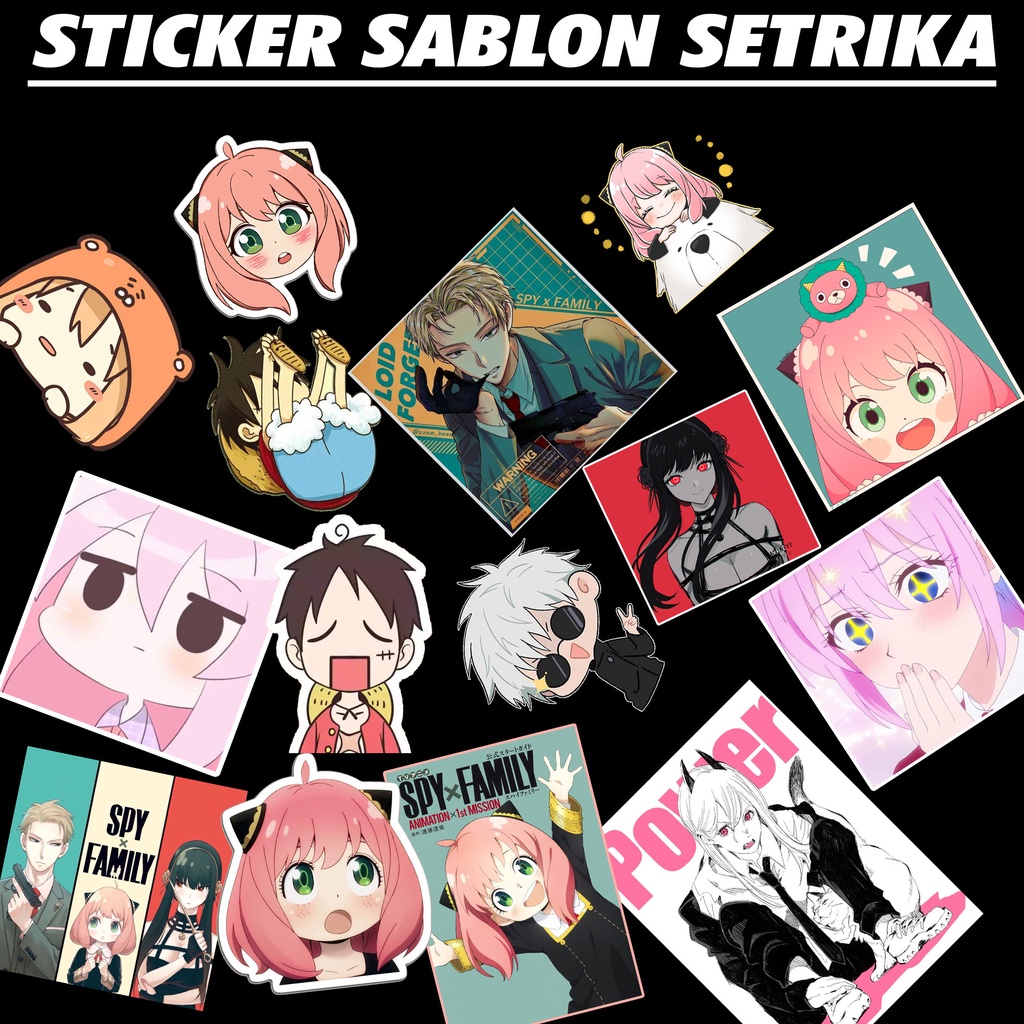 

STICKER SABLON SETRIKA STIKER ANYA FORGER SPY X FAMILY STIKER CUSTOM SATUAN GAMBAR ANIME WIBU MANGA KEREN STIKER ANIME CREWNECK TOTEBAG