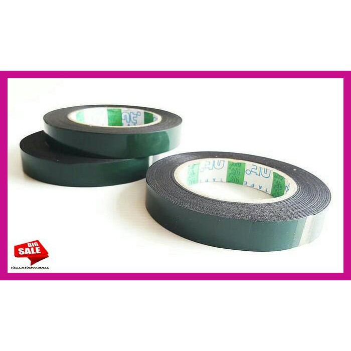 

PETKARCAR- ISOLASI BOLAK BALIK DOUBLE TAPE NT FOAM TAPE LABEL HIJAU 23 MM - NT41 -ASLIII.