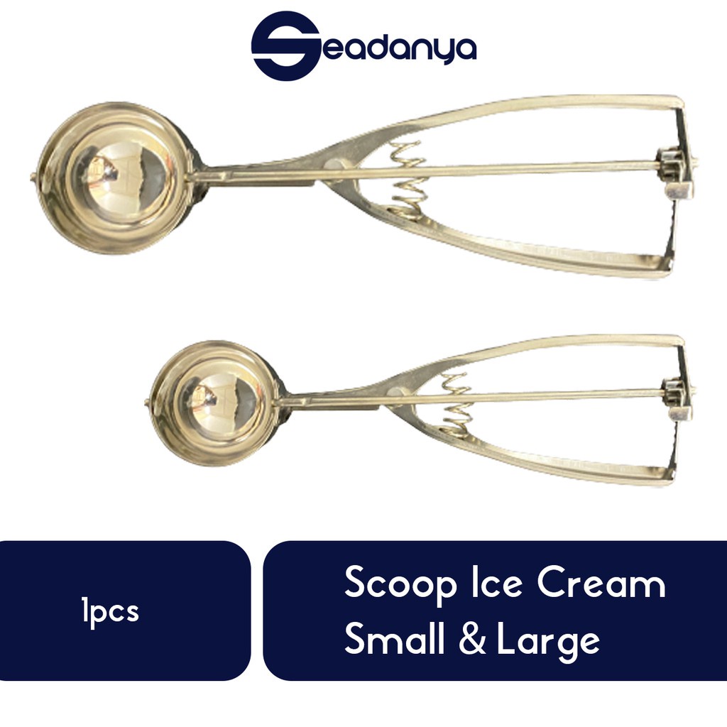 

Scoop Ice Cream 2 Ukuran Small/Large 1pcs - Sendok Es Krim Stainless Steel/Sekop/Sekop/Scop/Skup