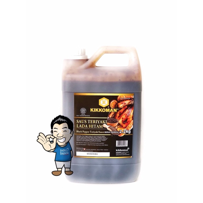 

Kikkoman Black Pepper Teriyaki Sauce- Saus Teriyaki Lada Hitam 2.2Kg