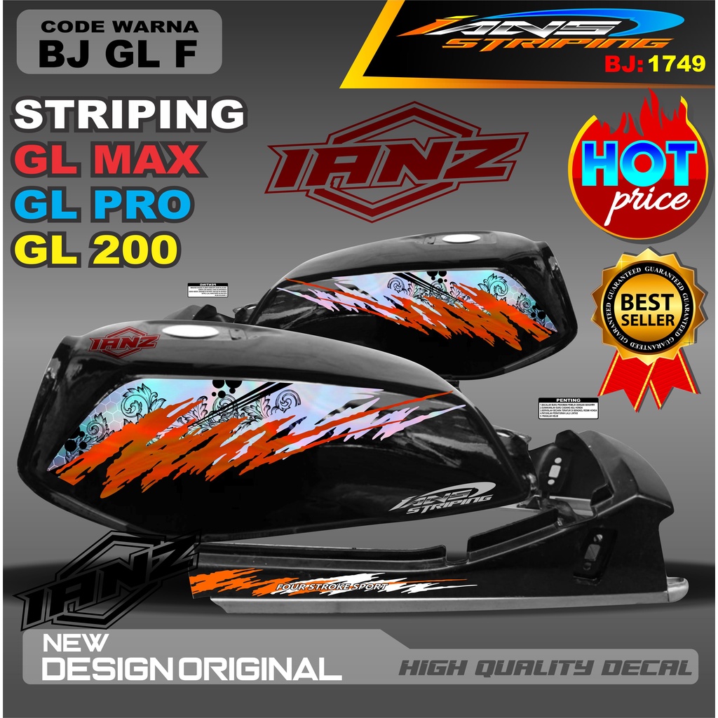 STRIPING HOLOGRAM GL MAX /  STIKER GL MAX VARIASI HOLOGRAM / STIKER HOLOGRAM