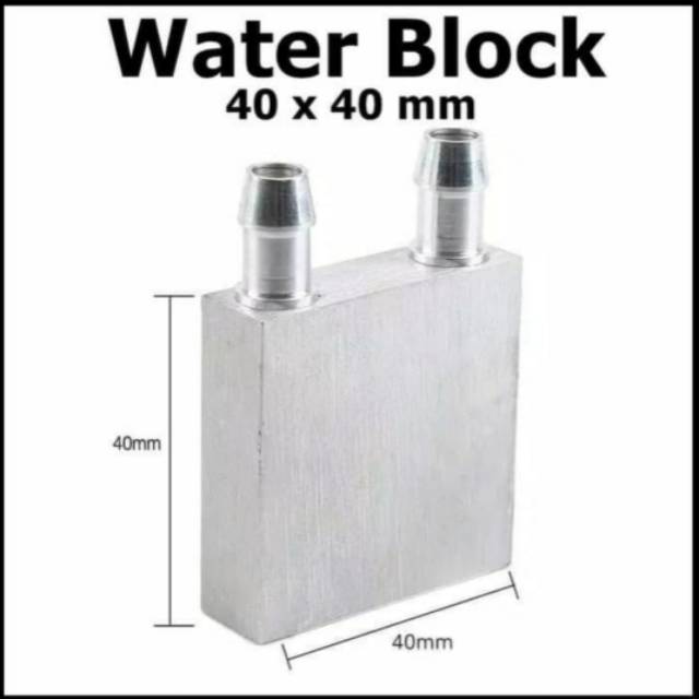 Waterblock cooling PELTIER CPU GPU water block watercooling 40x40mm