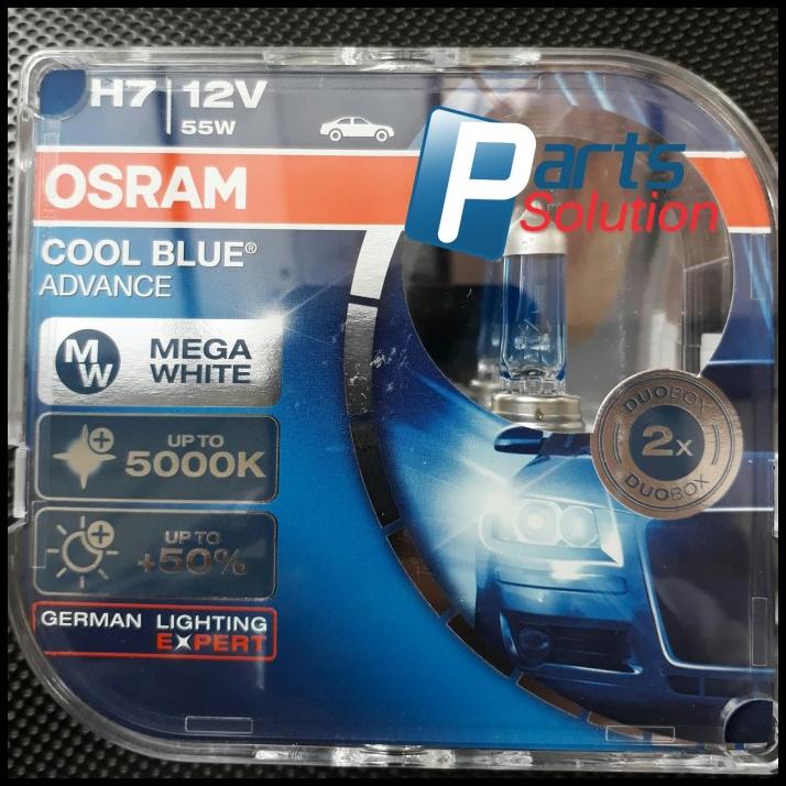 Bohlam Osram H7 Cool Blue Advance Putih 12V 55W Original