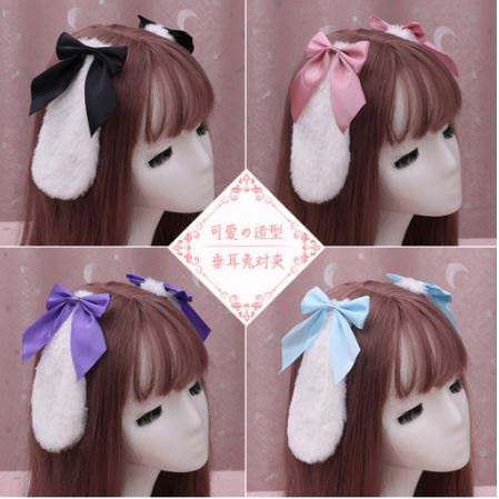 JL-02 JEPITAN KELINCI kuping telinga rabbit pita bunny kawaii lolita hairpin hair clip cosplay