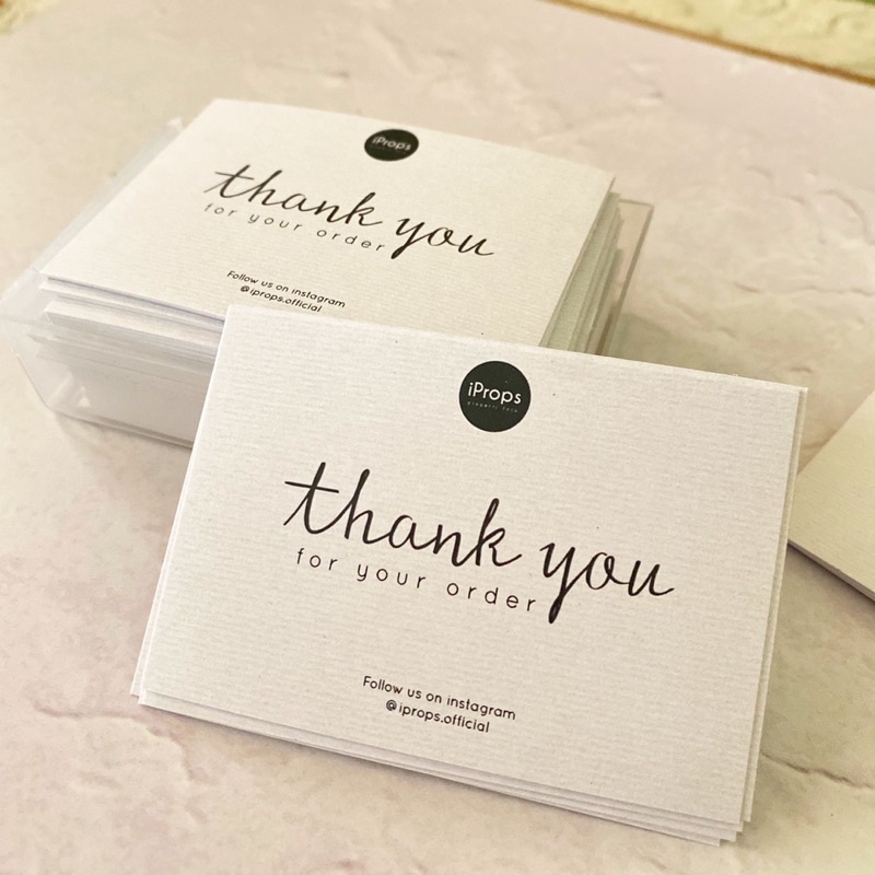 

Thankyou Card (isi 100 pcs)