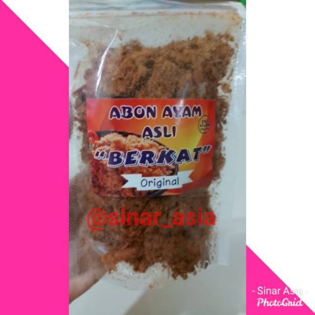 

SA-Abon Ayam Enak, Bersih, dan Bergizi merk Berkat 100 gram