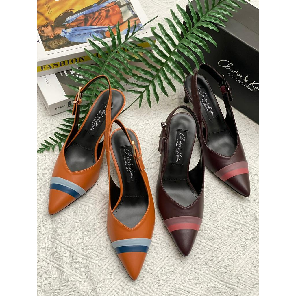 [7.7 Boombastis Sale⚡] - SEPATU WANITA CKS435 CK BELT SLINGBACK MULES PREMIUM IMPORT