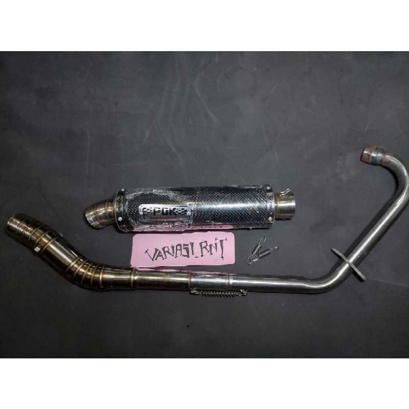 Knalpot Kenalpot Vixion, R15 Old, Xabre Merk PDK carbon 30cm.