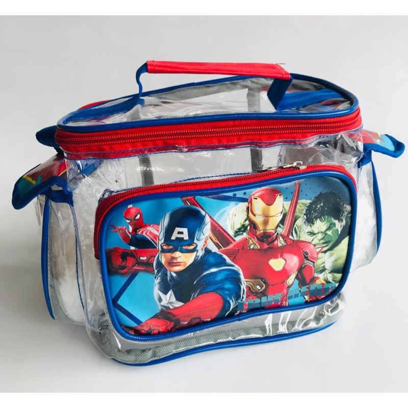 Tas Anak Sekolah Tempat Makan Mika Karakter IRON MAN CAPTAIN AMERICA AVENGERS