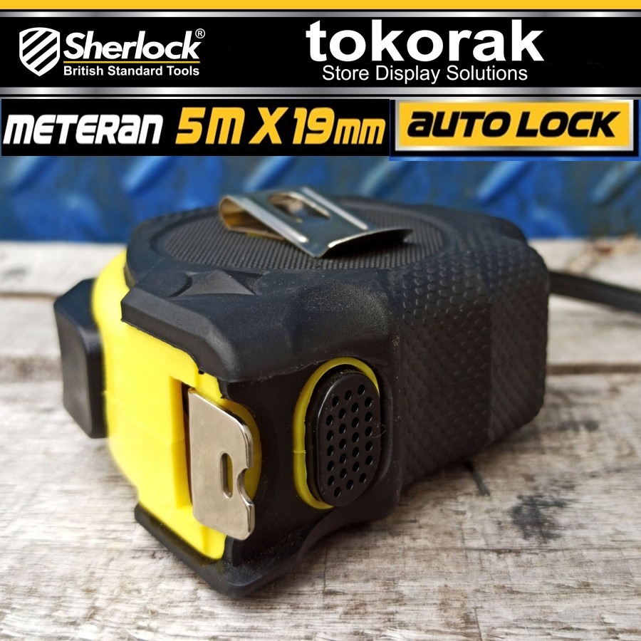 METERAN ROLL 5M X 19MM SHERLOCK - AUTO LOCK METRICS METERAN GULUNG