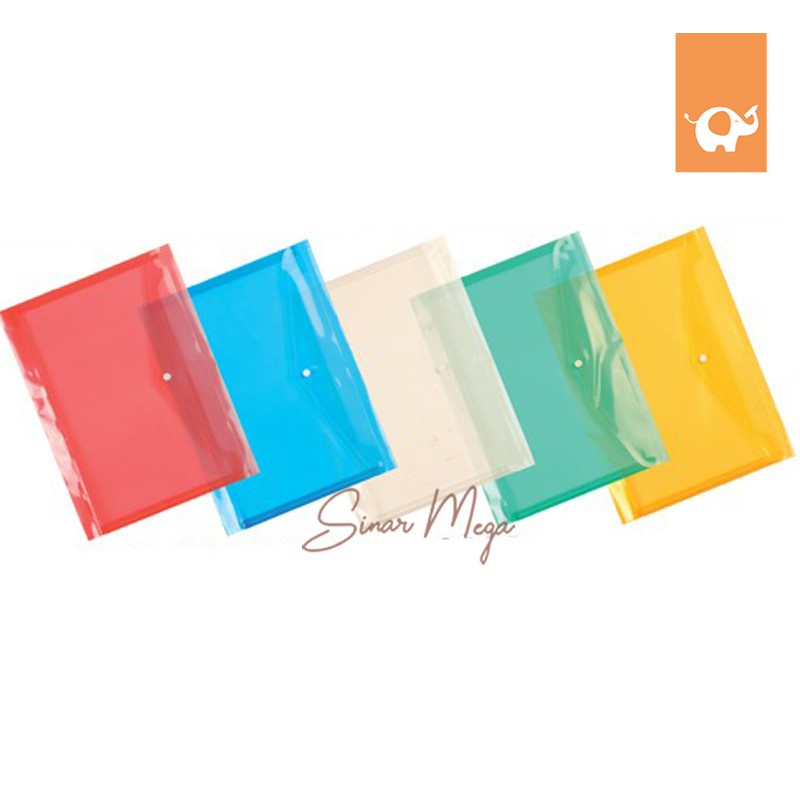 Map Kancing Clear Plastik Varian Warna Warni Murah Map Kancing Clear Plastik Varian Warna Warni Murah