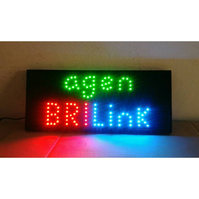 Tulisan lampu led / led sign agen brilink 3 warna