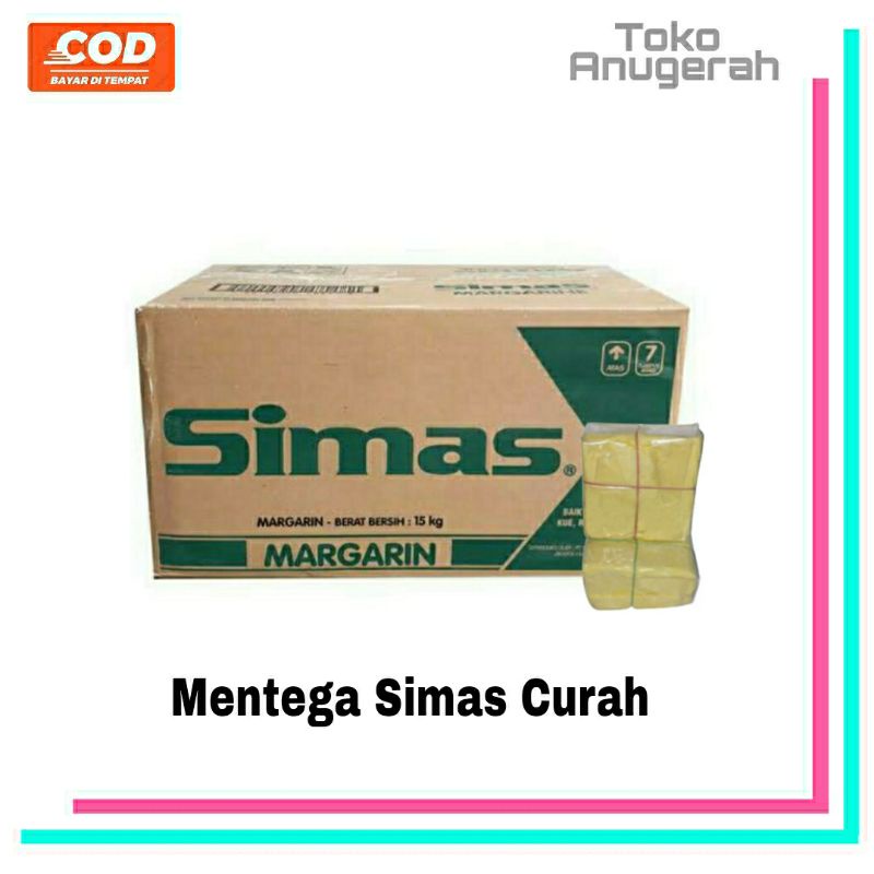 

Mentega Simas Curah 250gram,500gram,1Kg