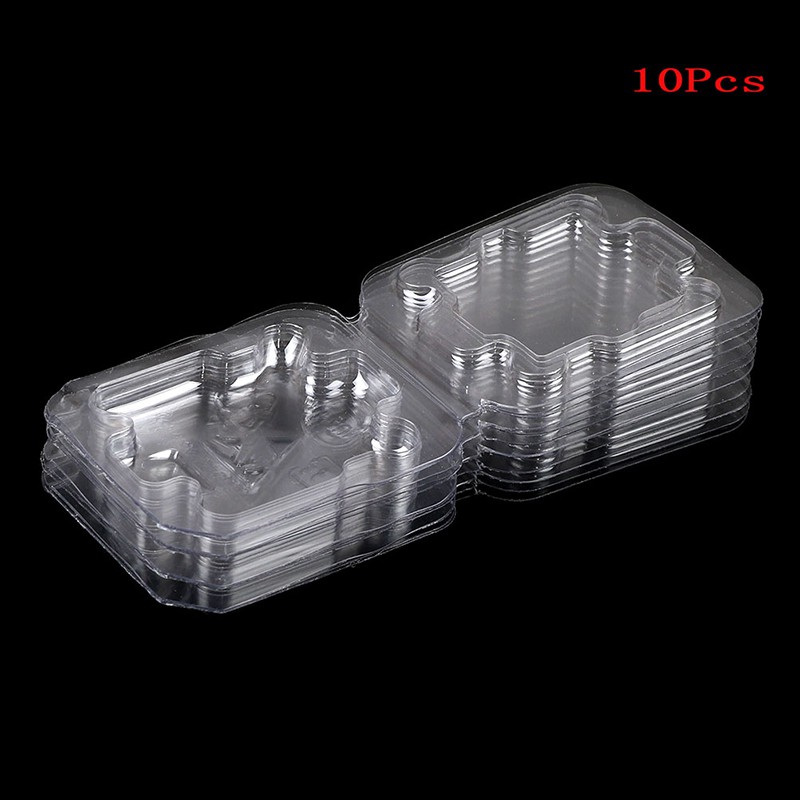 (Ele) 10pcs Case Holder Pelindung Cpu Bahan Plastik Warna Putih Untuk Socket 775 1150 1156